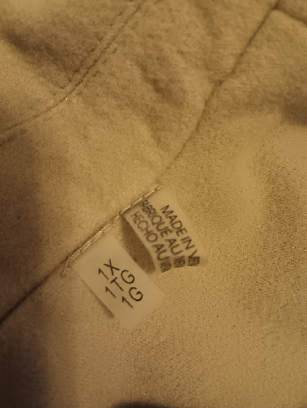 Calvin Klein Women's Beige Tan Peacoat with Notch Collar - Picture 4 of 6